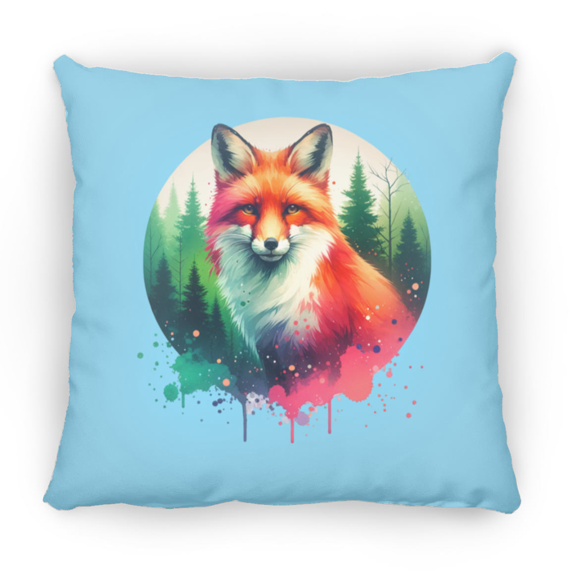Fox Forest Circle - Throw Pillows