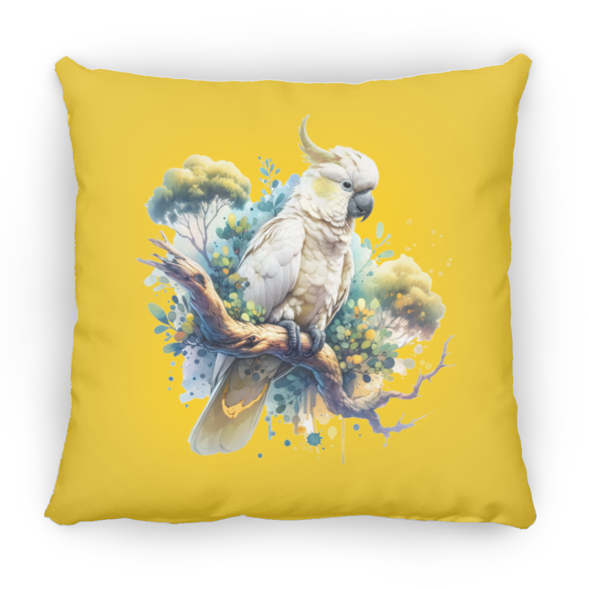Cockatoo in Tree - Throw Pillows