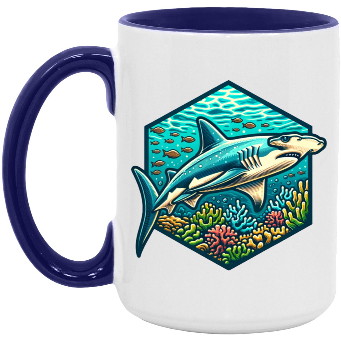 Hammerhead Shark Graphic - Mugs