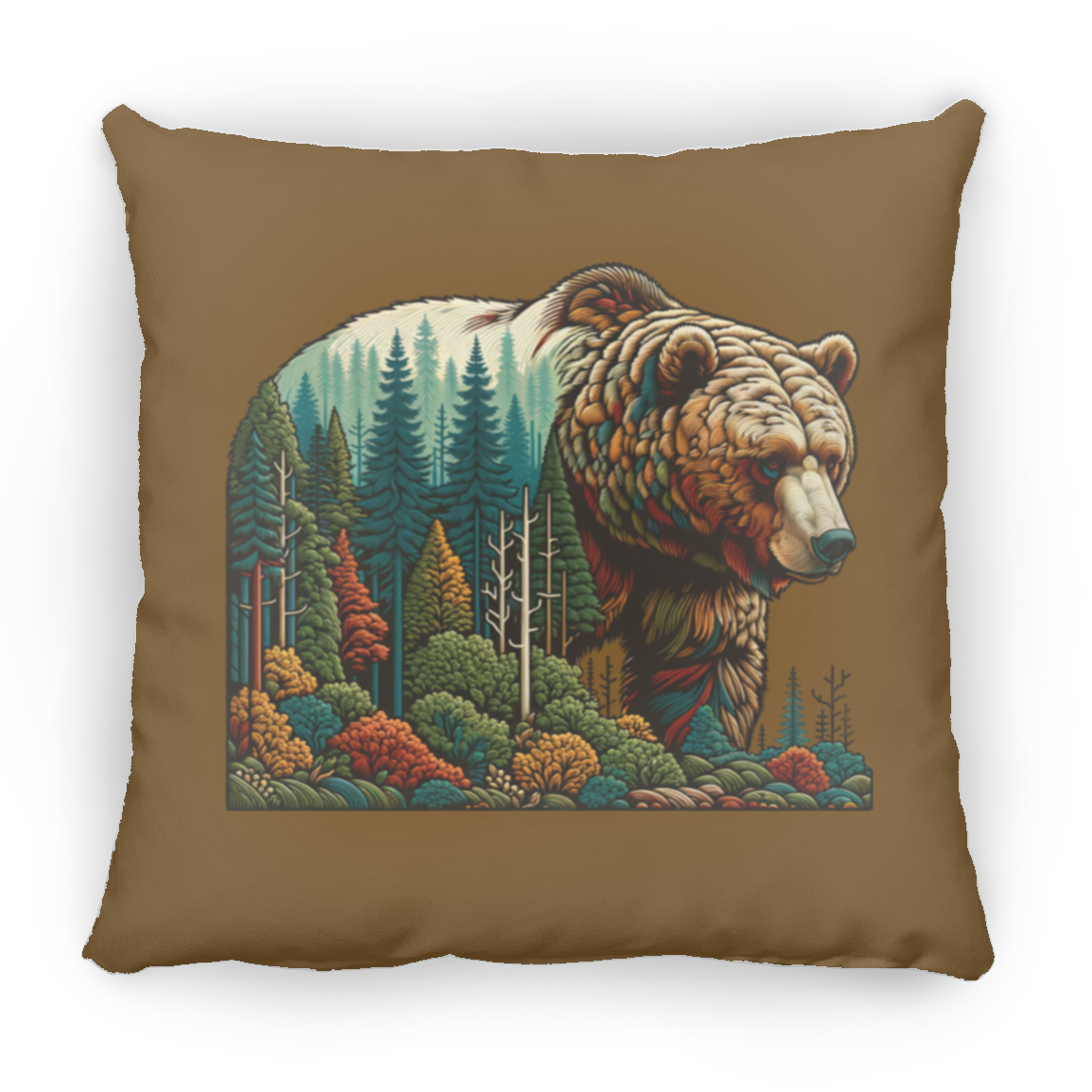 Guardian Grizzly - Throw Pillows