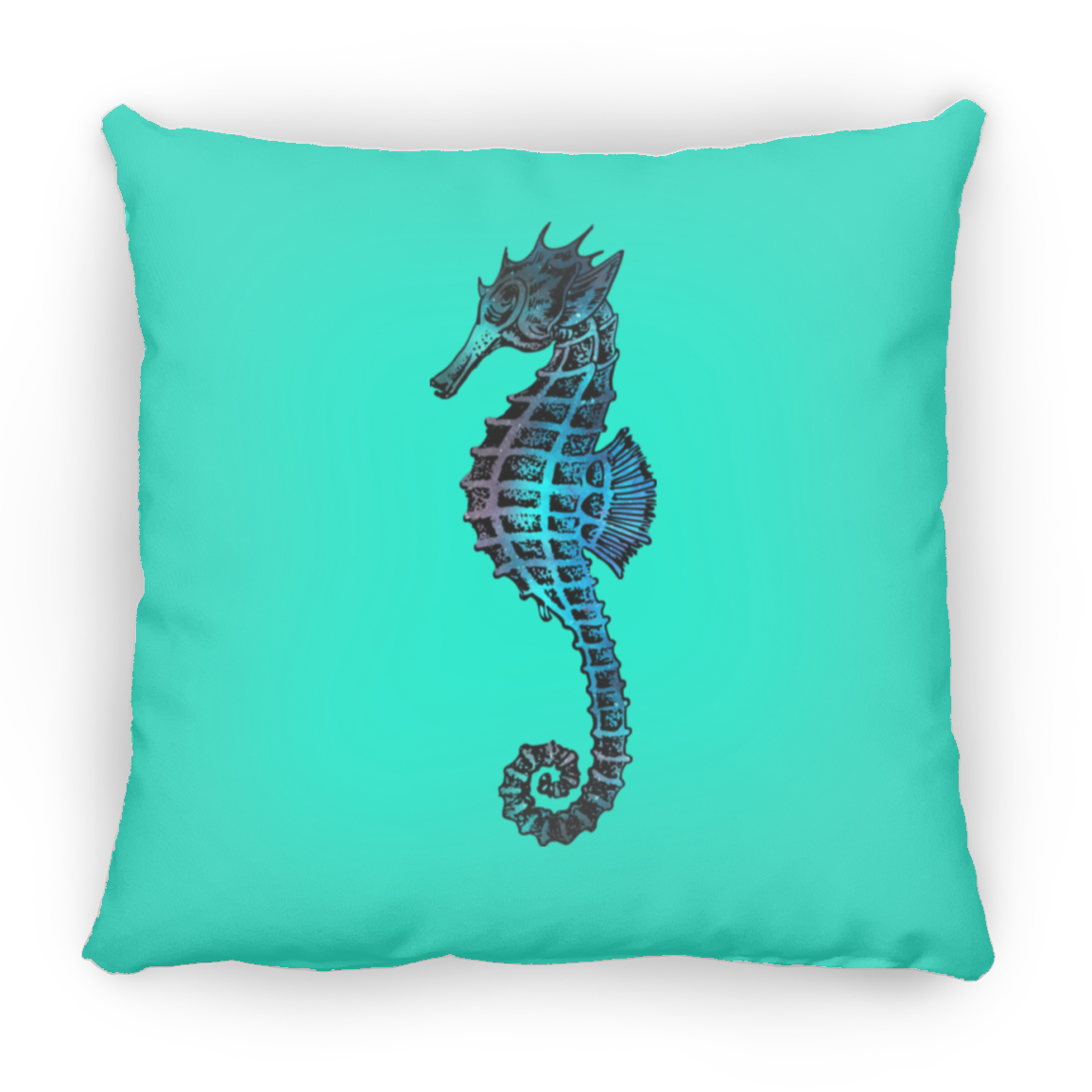 Colorful Seahorse - Throw Pillows