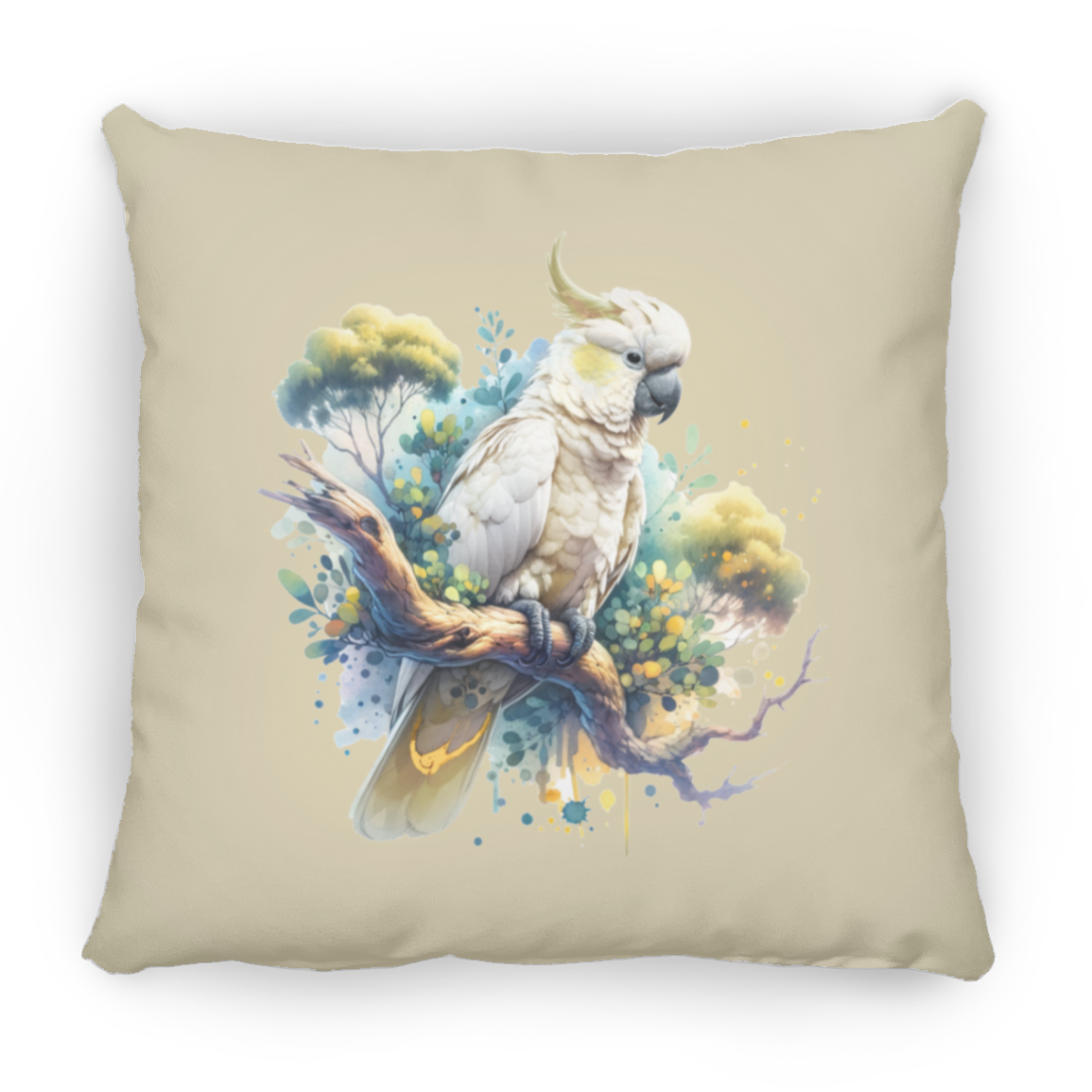 Cockatoo in Tree - Throw Pillows