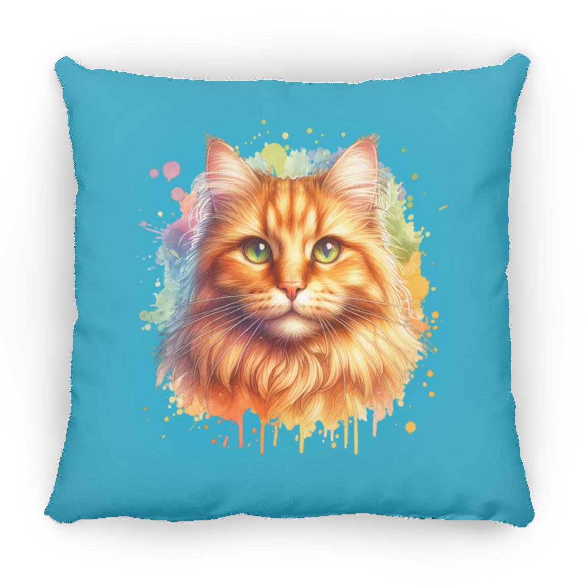 Orange Tabby Cat - Throw Pillows