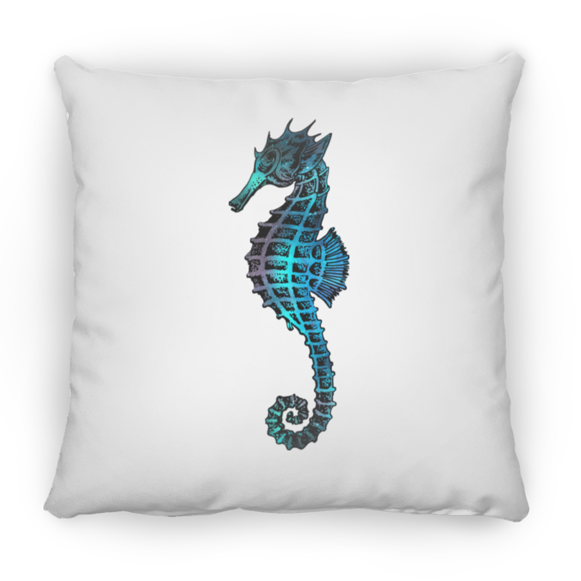 Colorful Seahorse - Throw Pillows