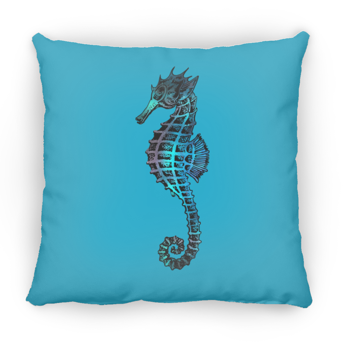 Colorful Seahorse - Throw Pillows