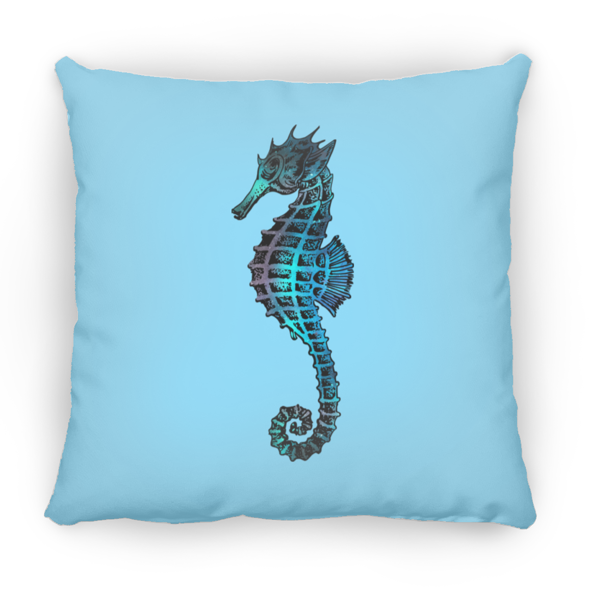 Colorful Seahorse - Throw Pillows