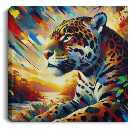 Jaguar Sunset - Canvas Art Prints