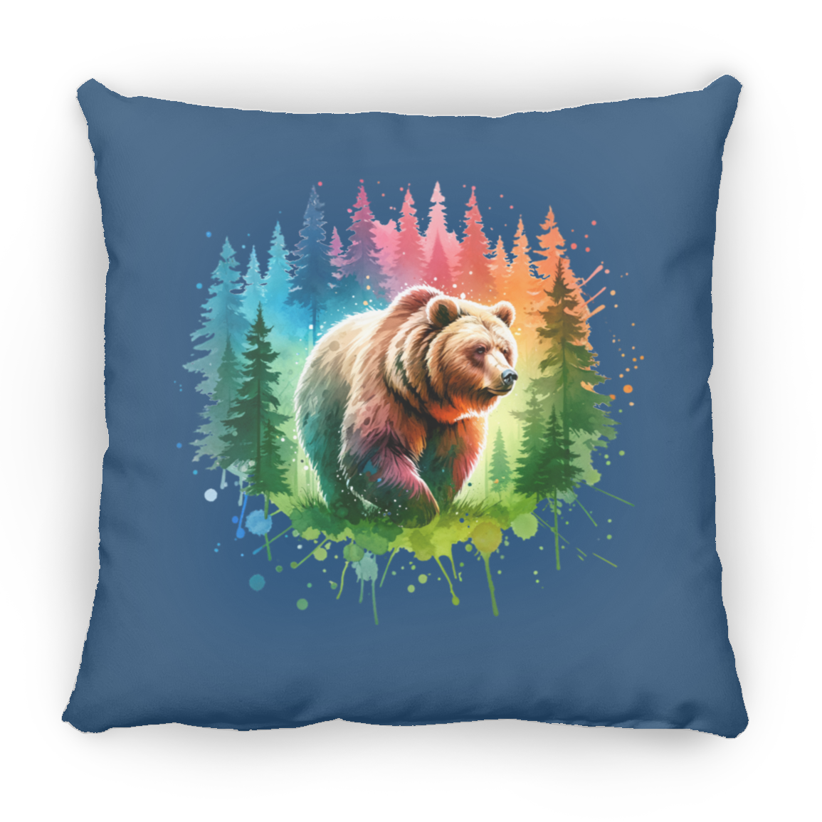 Grizzly Bear Walking - Throw Pillows
