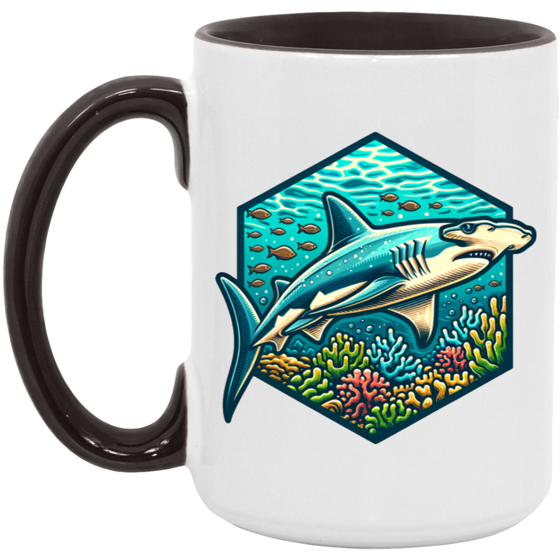 Hammerhead Shark Graphic - Mugs