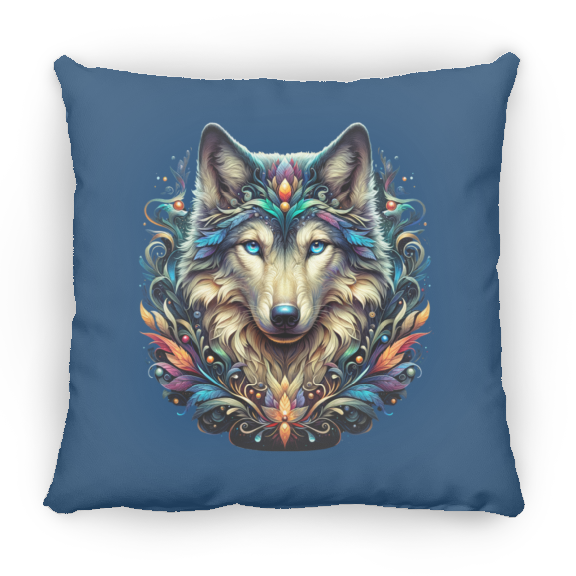 Wolf Face - Throw Pillows