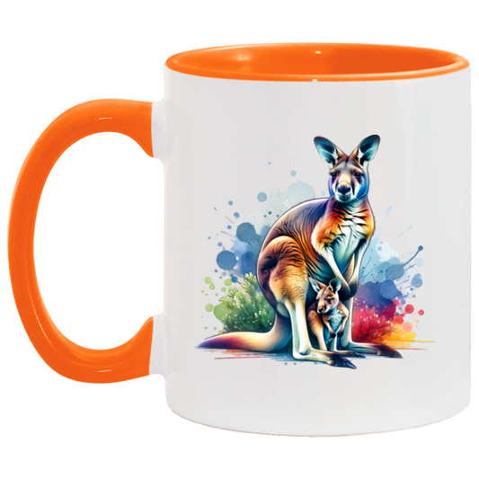 Kangaroo with Joey - Mugs