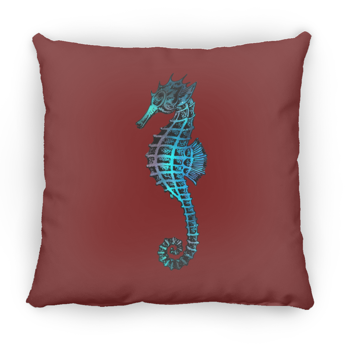 Colorful Seahorse - Throw Pillows