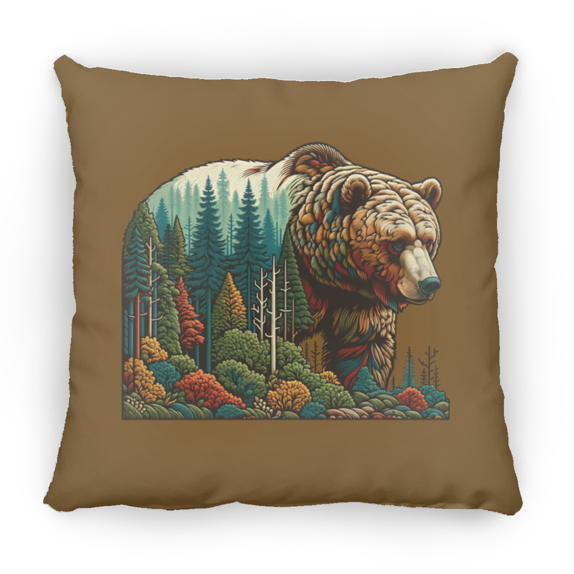 Guardian Grizzly - Throw Pillows