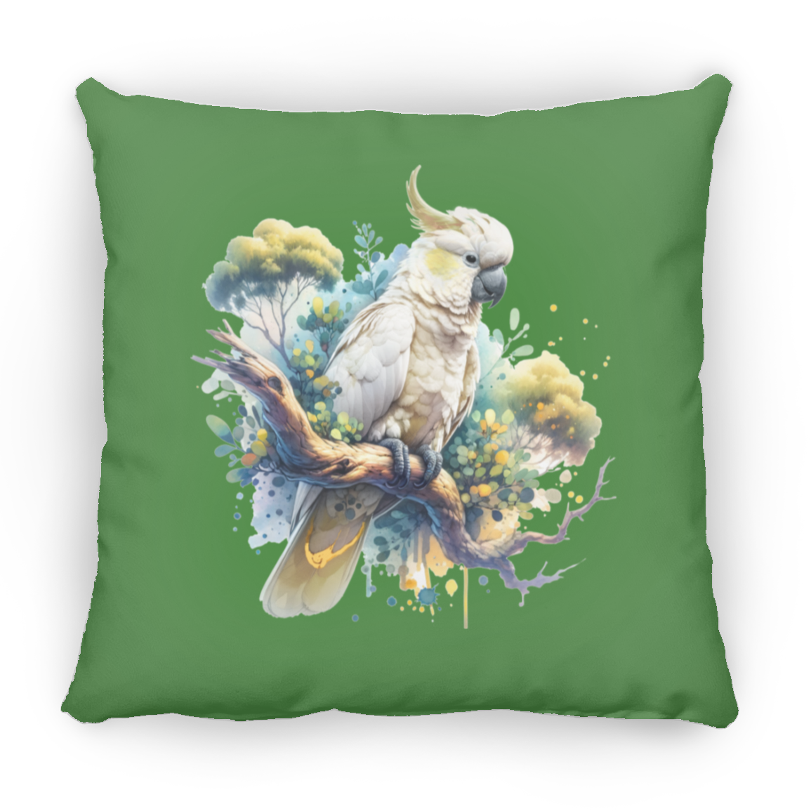 Cockatoo in Tree - Throw Pillows