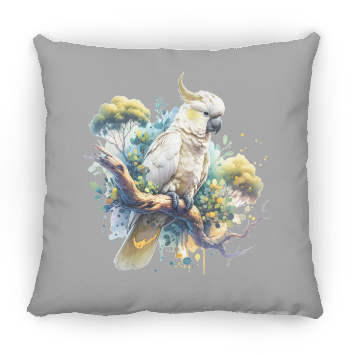 Cockatoo in Tree - Throw Pillows