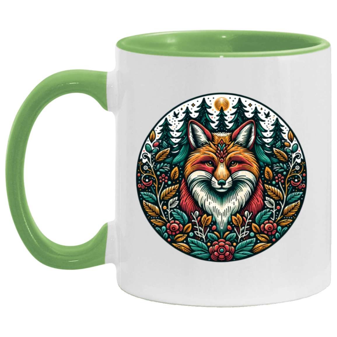 Fox Circle Folk Art - Mugs