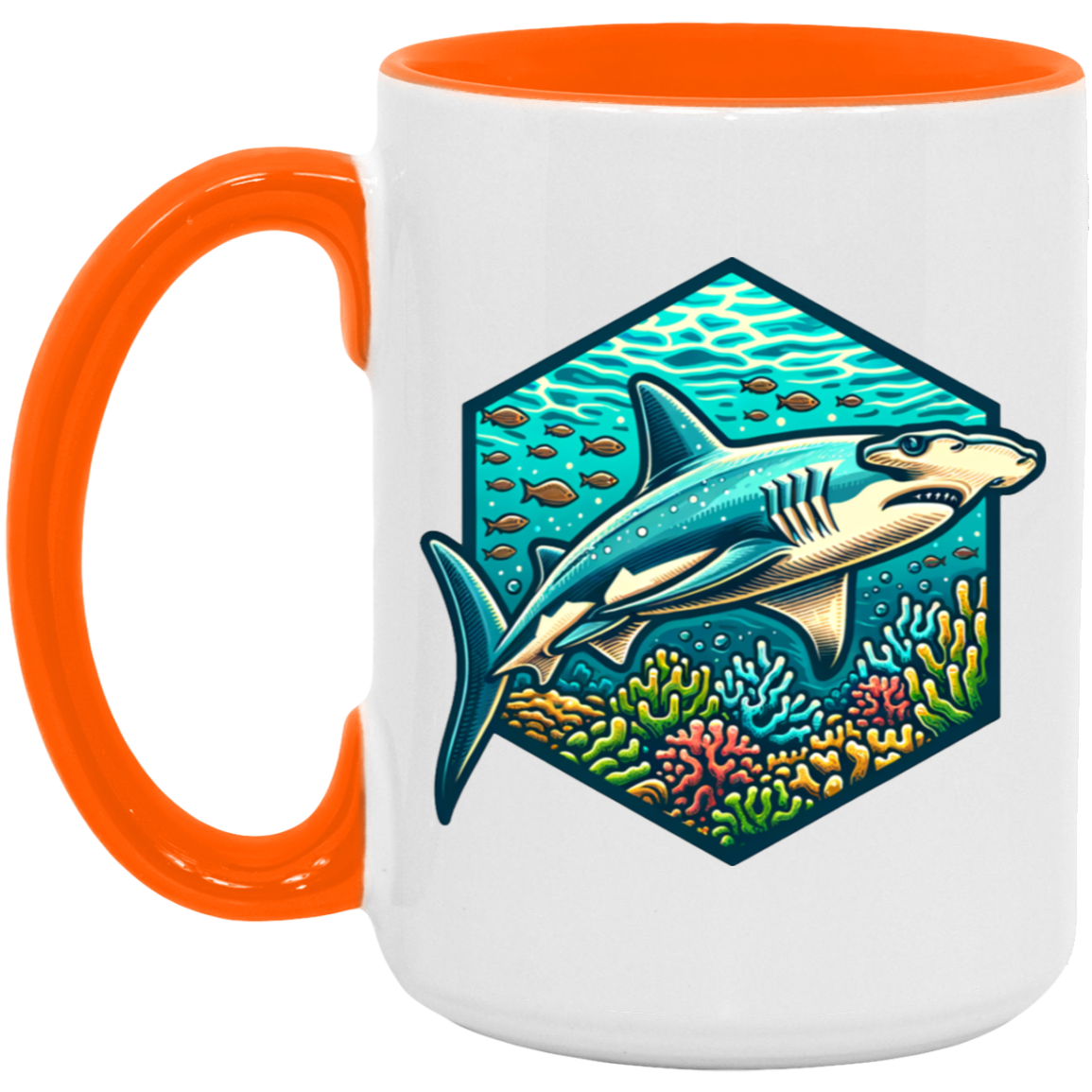 Hammerhead Shark Graphic - Mugs