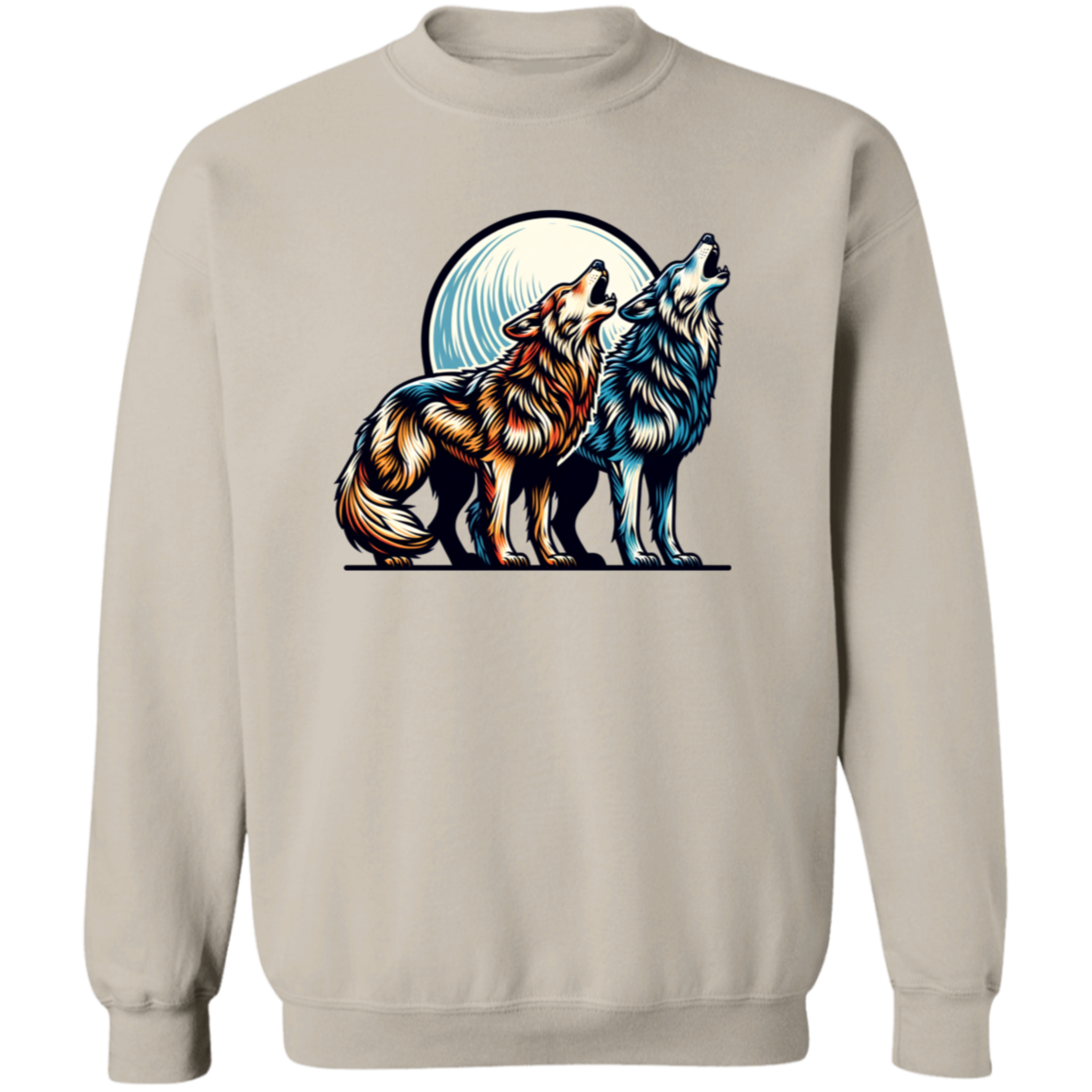 Wolf Pair Howling - T-shirts, Hoodies and Sweatshirts