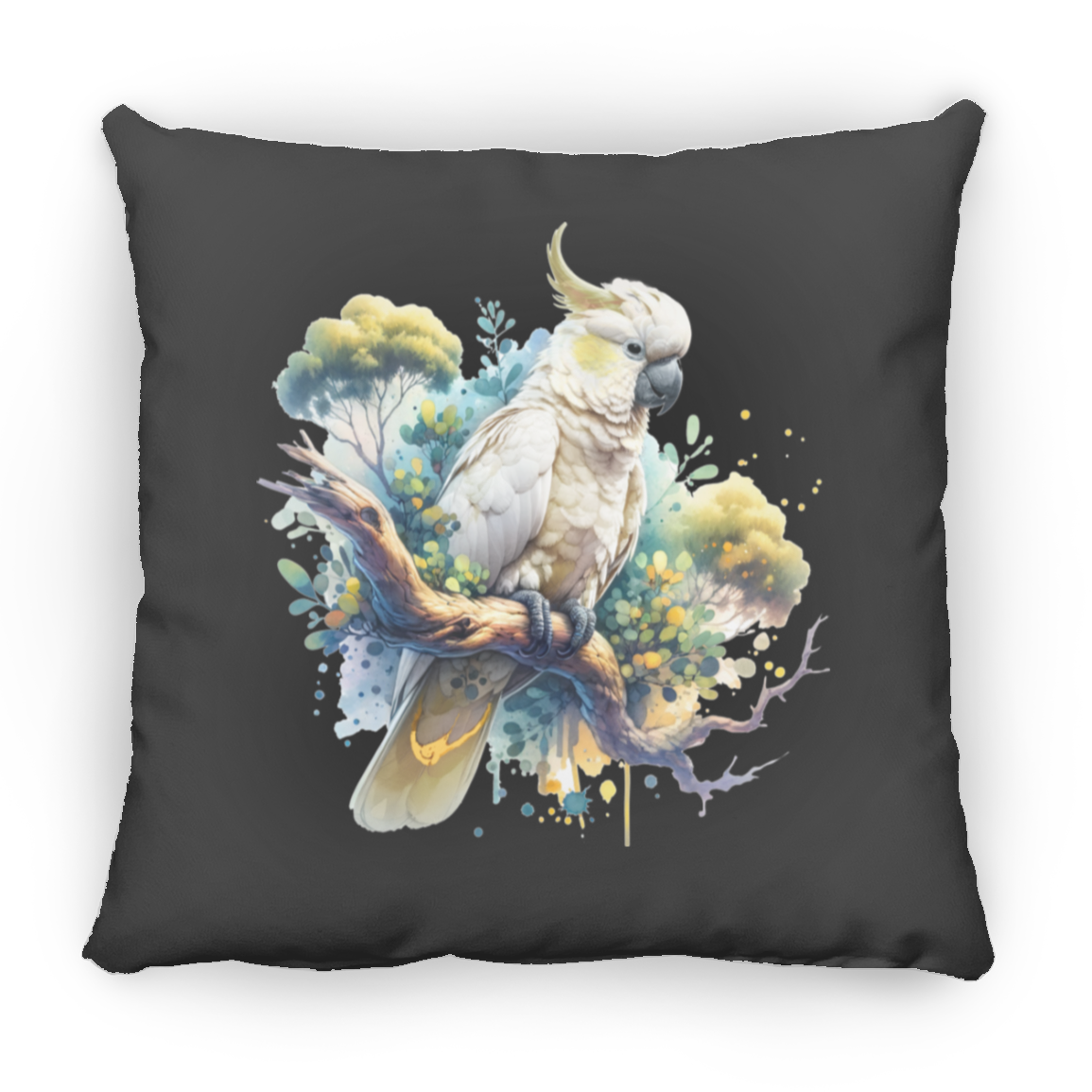 Cockatoo in Tree - Throw Pillows