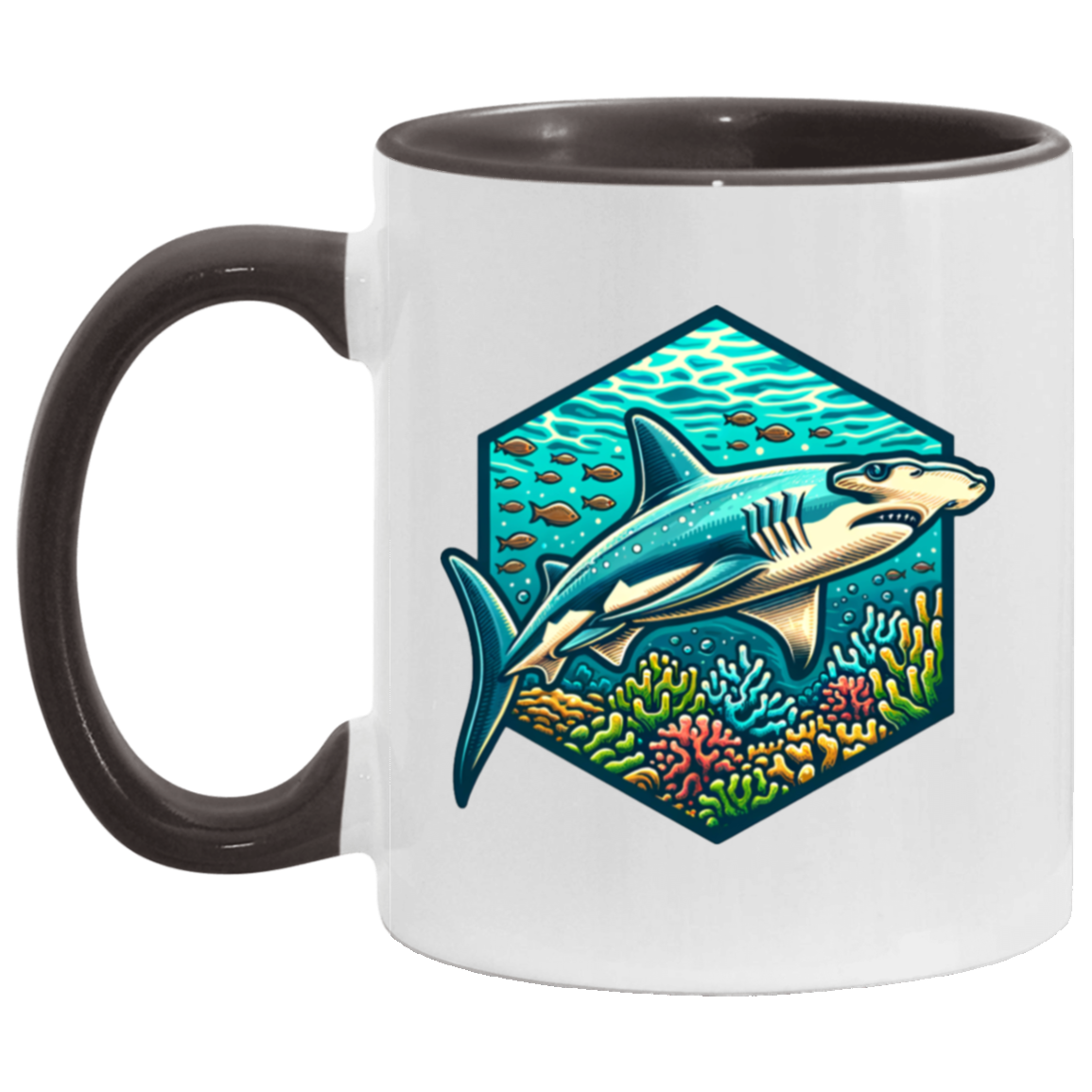 Hammerhead Shark Graphic - Mugs
