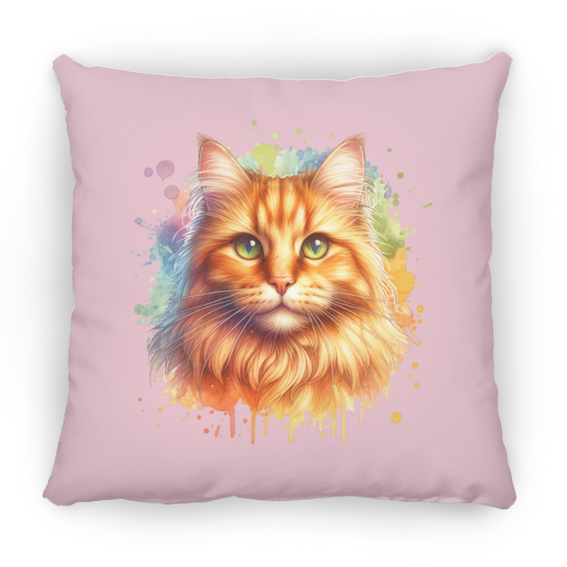 Orange Tabby Cat - Throw Pillows
