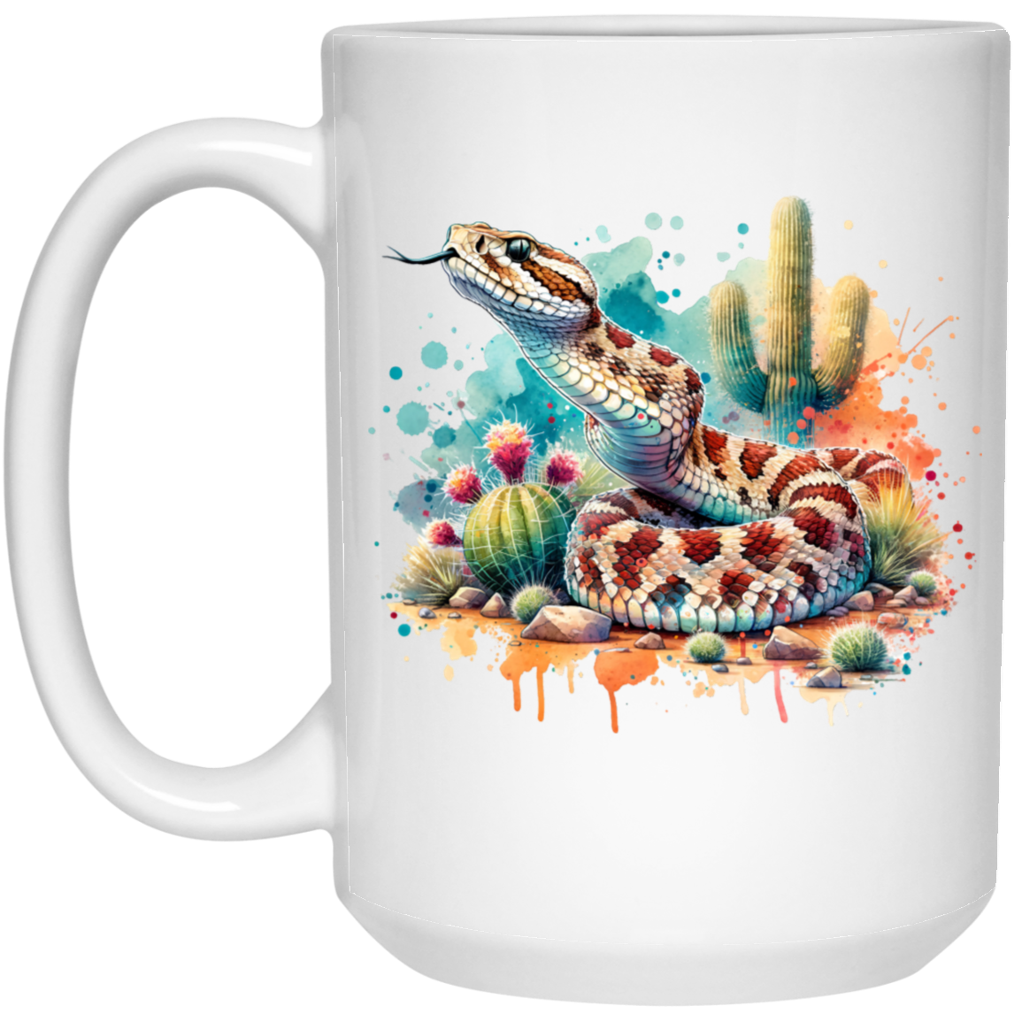 Rattlesnake Scenting the Air - Mugs