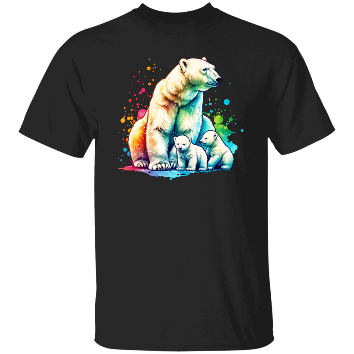 Polar Bear Mom with Cubs - T-shirts, Hoodies and Sweatshirts