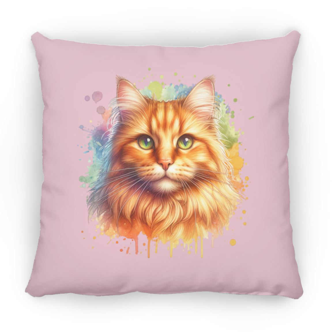 Orange Tabby Cat - Throw Pillows
