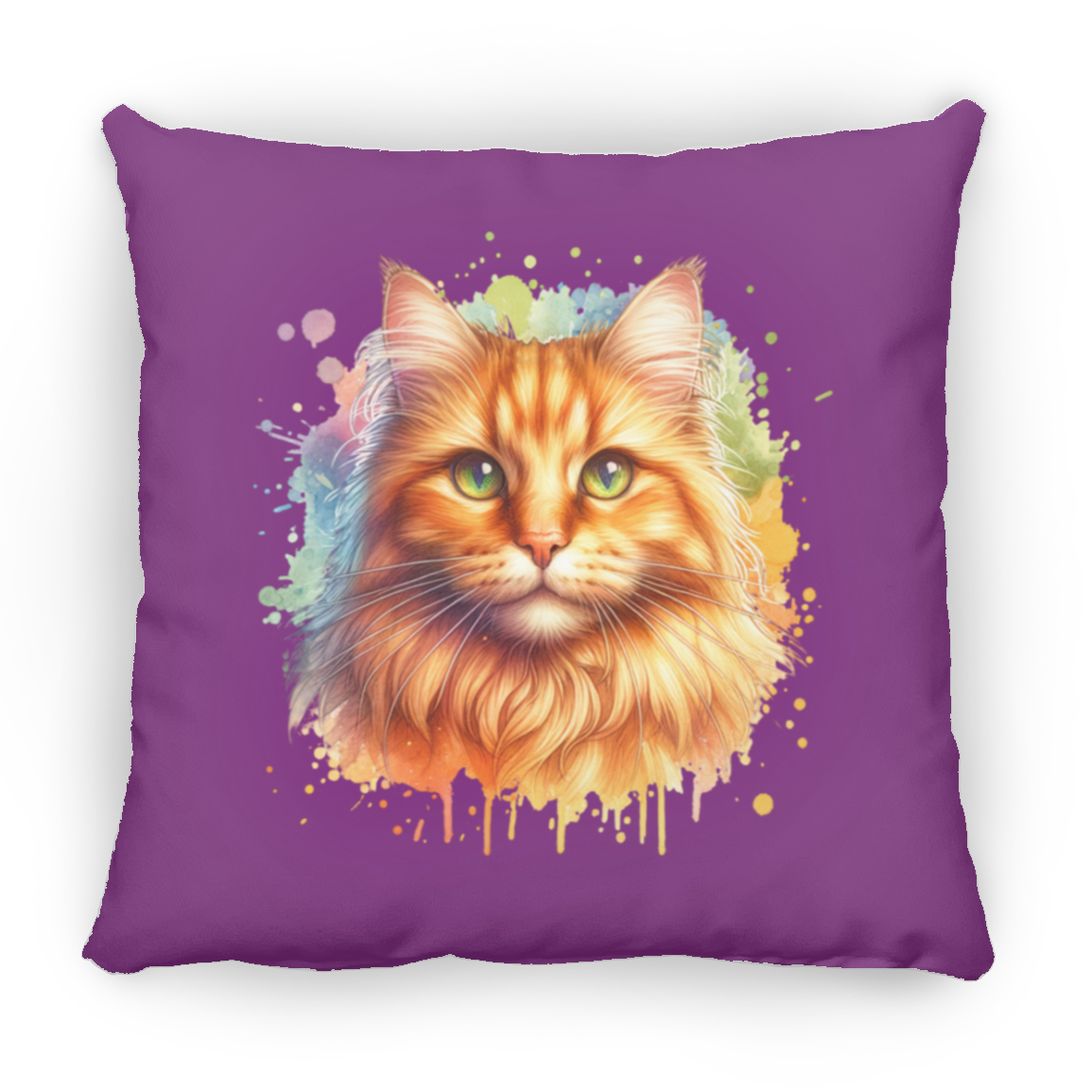 Orange Tabby Cat - Throw Pillows