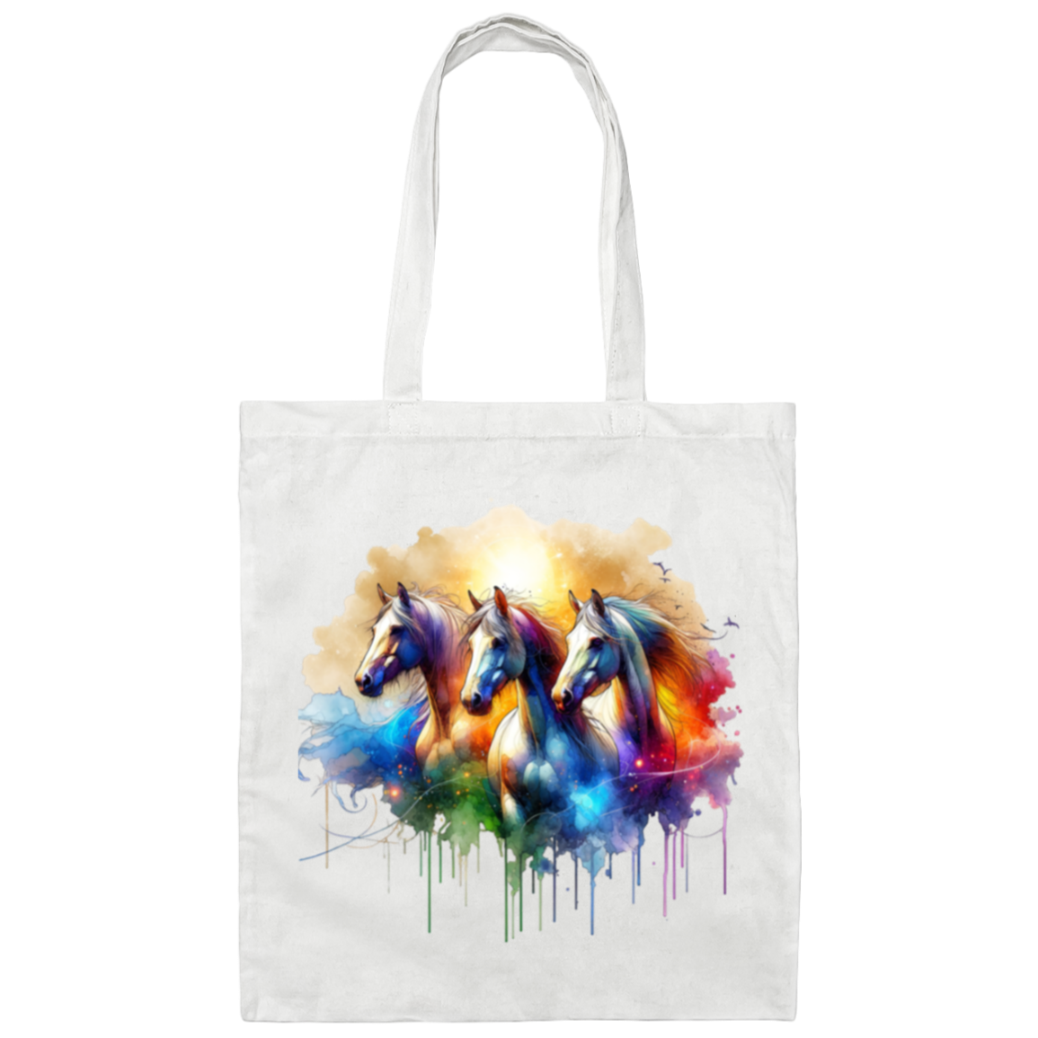 Horse Trio - Canvas Tote Bag