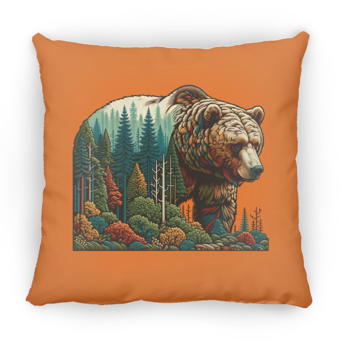 Guardian Grizzly - Throw Pillows