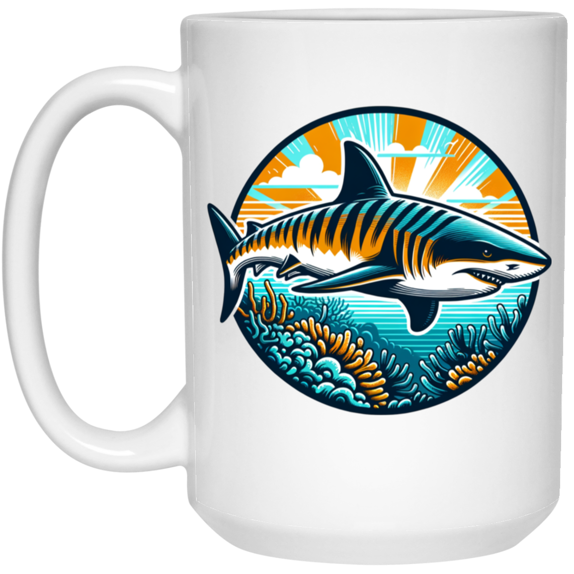 Tiger Shark Graphic Mugs