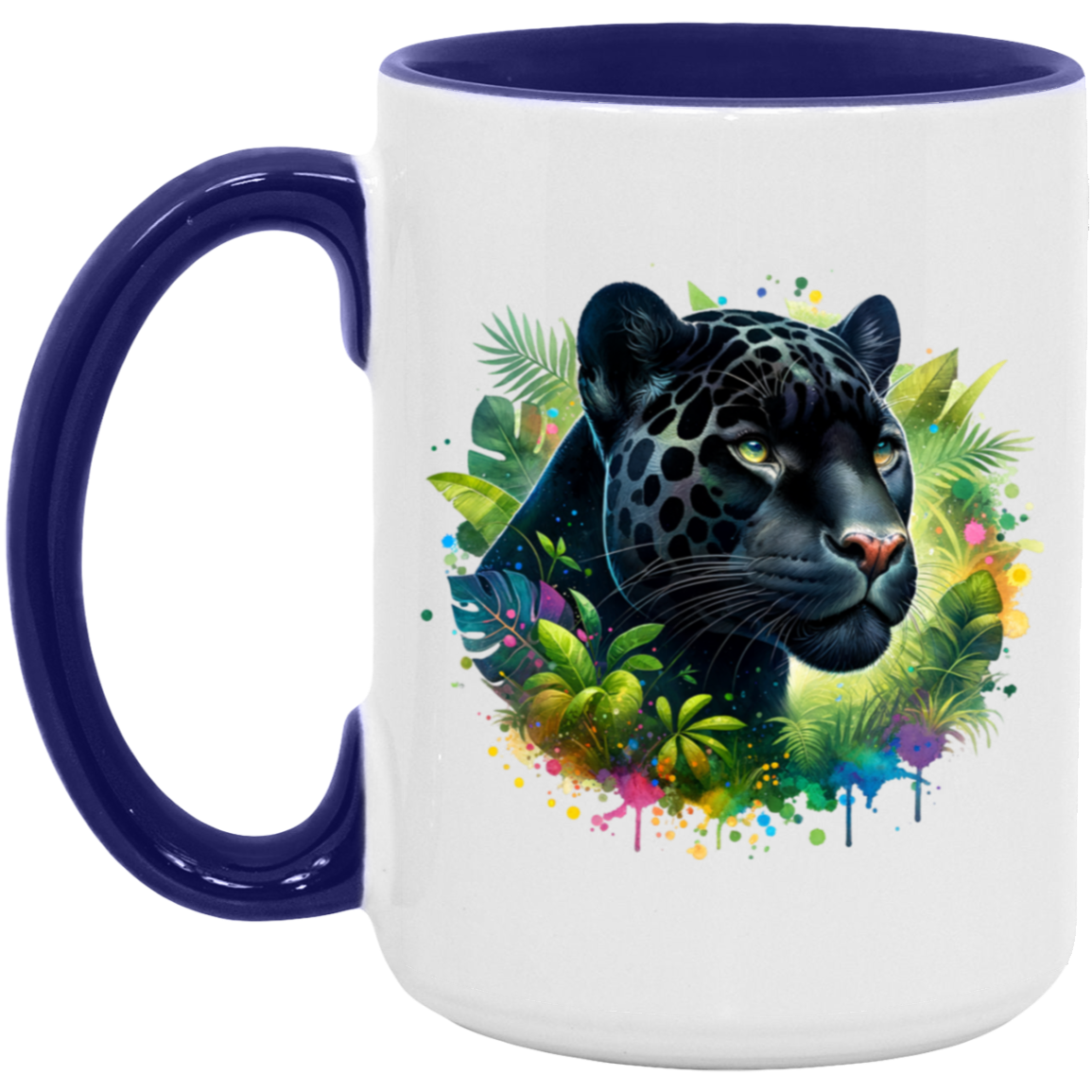 Melanistic Leopard - Mugs