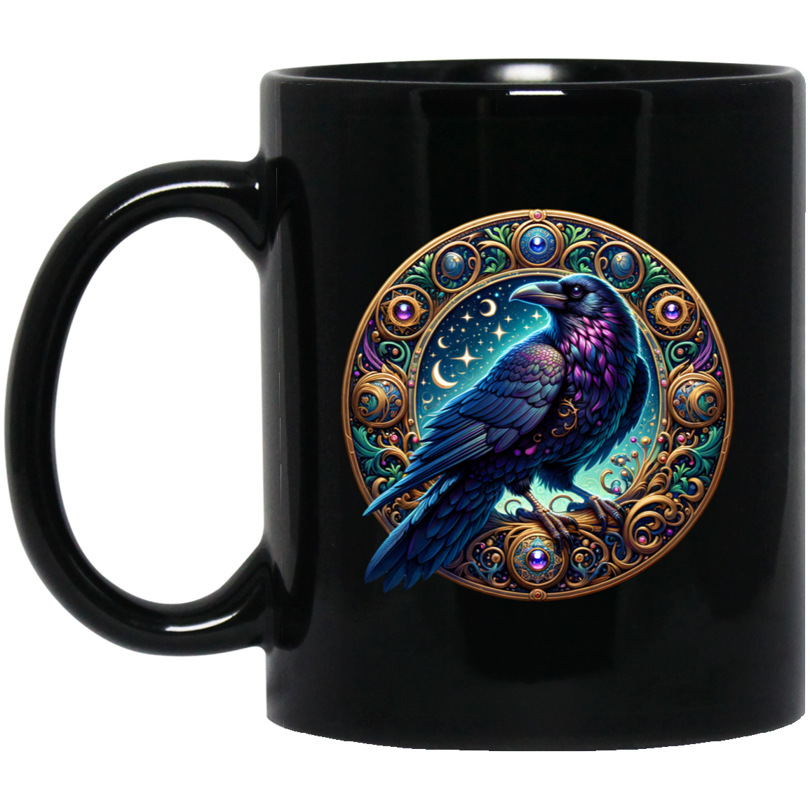 Raven Medallion Mugs