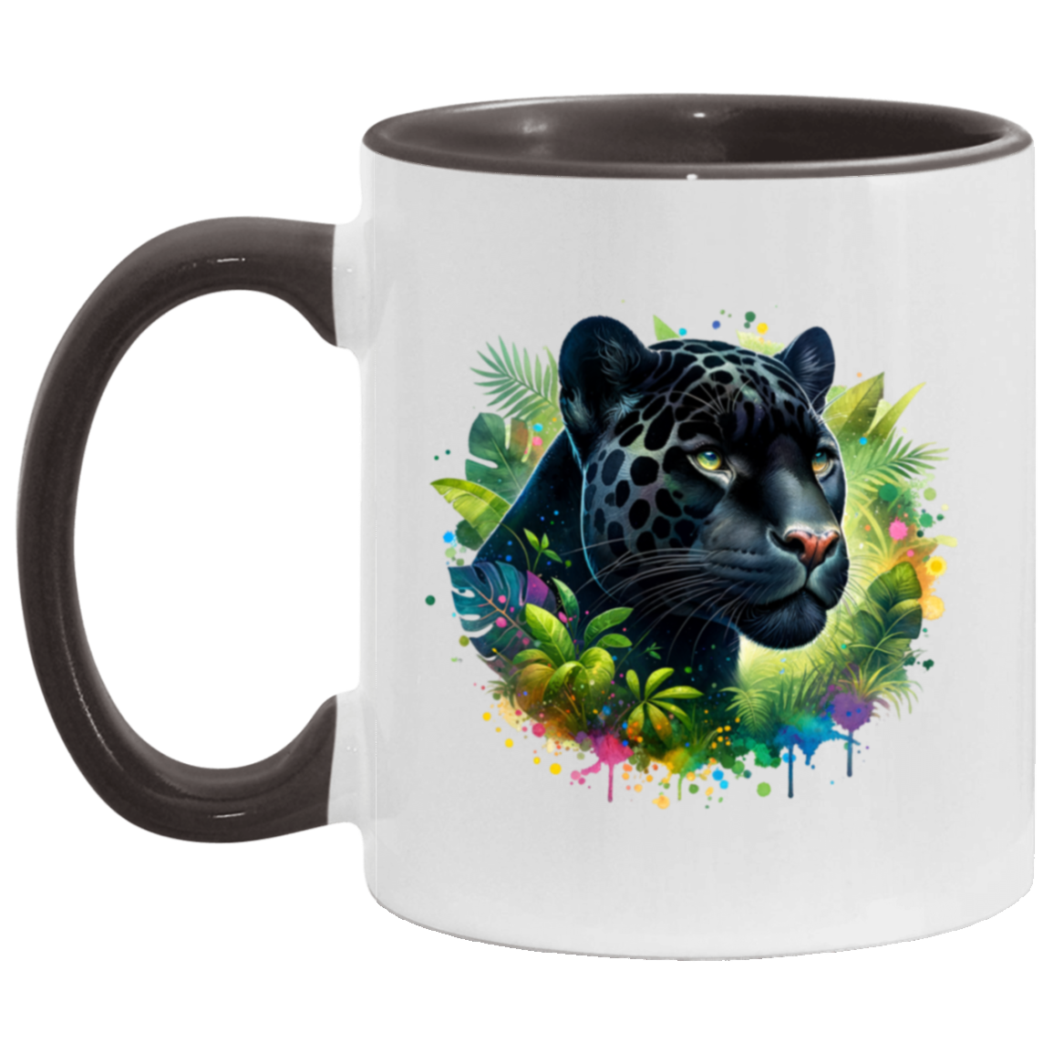 Melanistic Leopard - Mugs