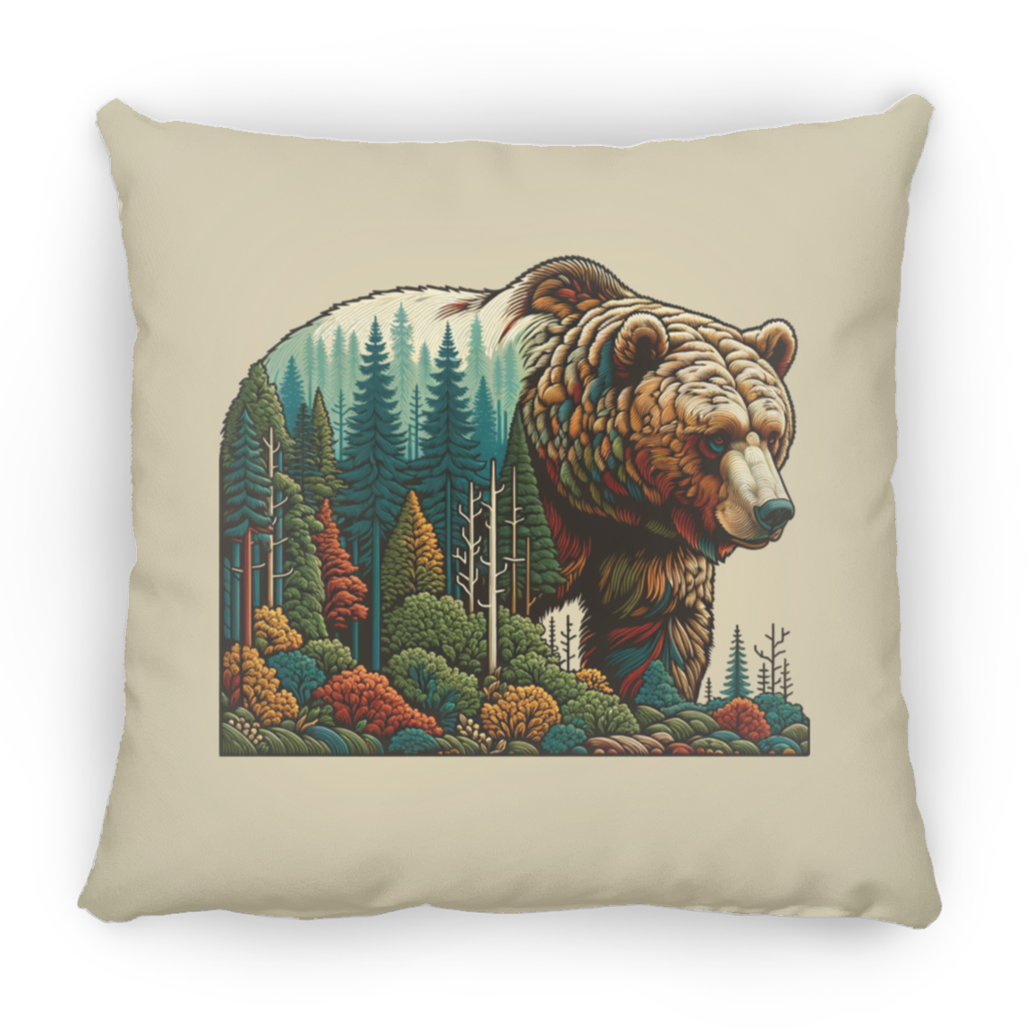 Guardian Grizzly - Throw Pillows