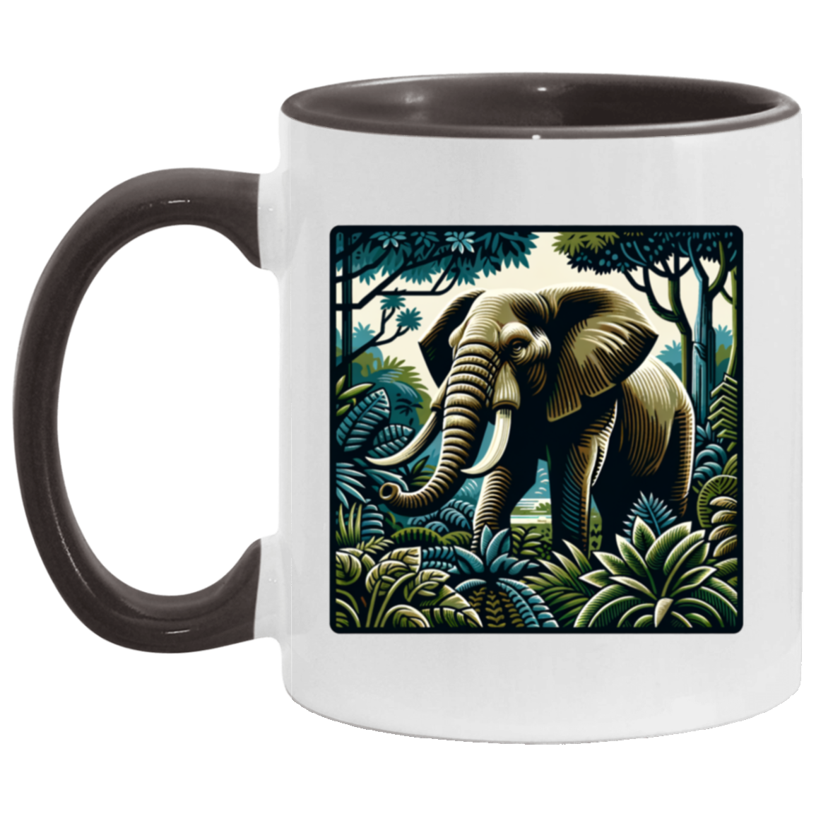 Block Print Elephant - Mugs