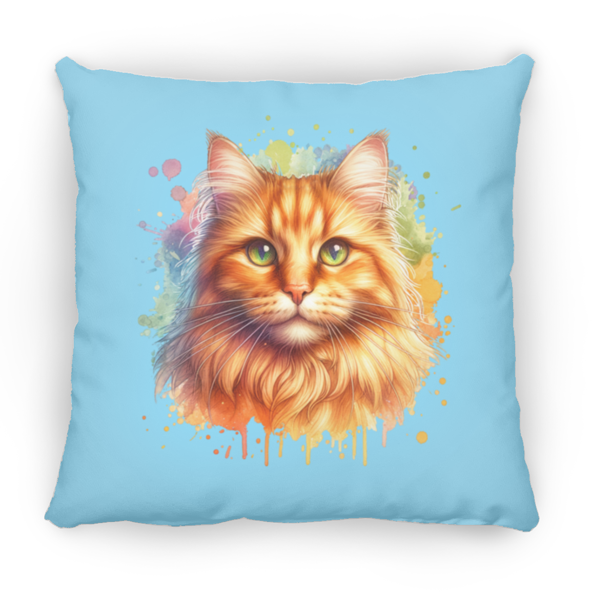 Orange Tabby Cat - Throw Pillows