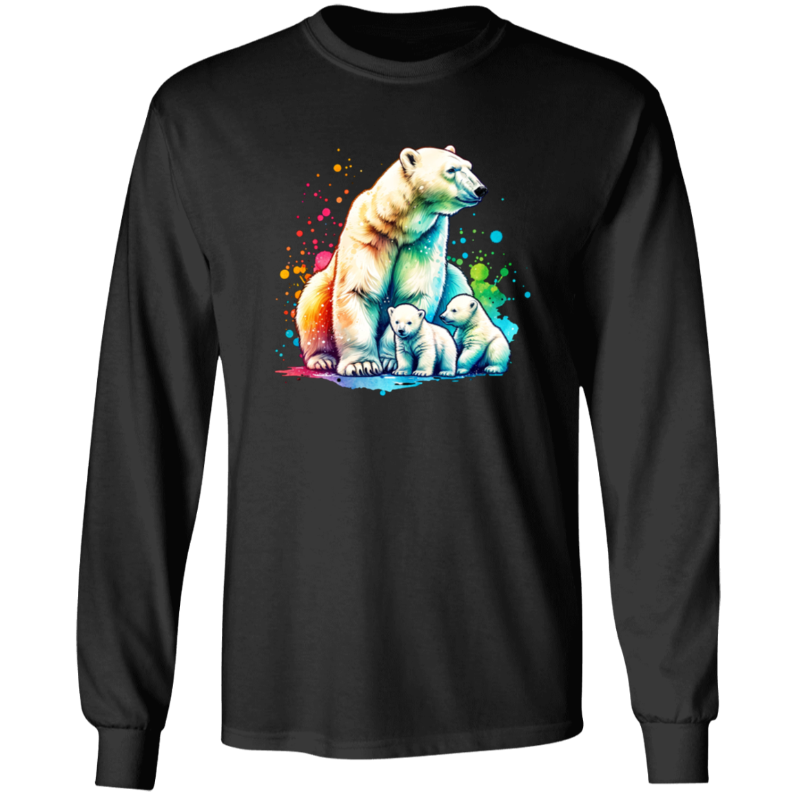 Polar Bear Mom with Cubs - T-shirts, Hoodies and Sweatshirts