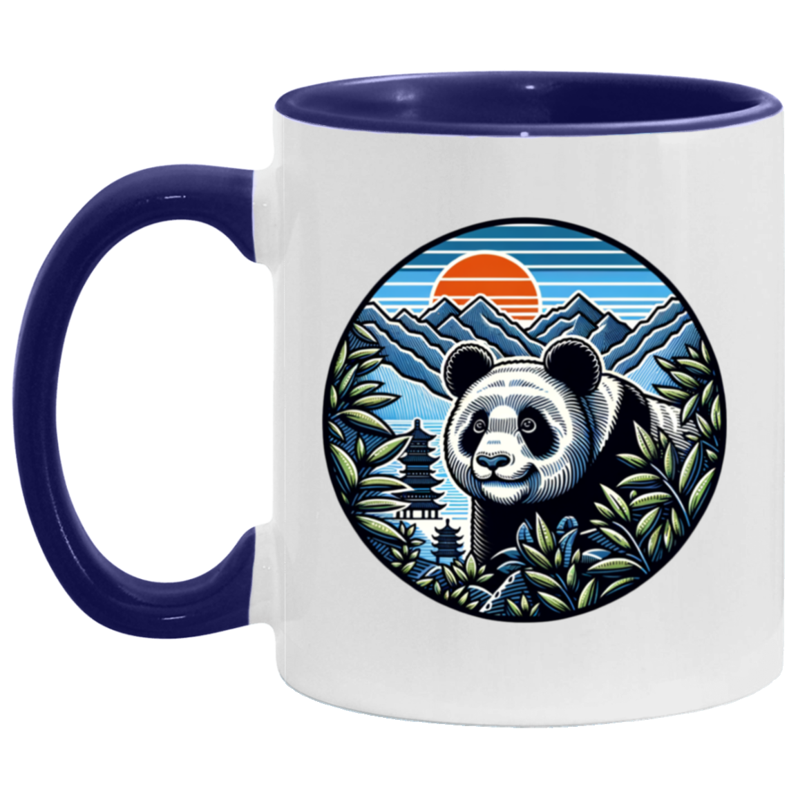 Panda in the Land of the Rising Sun Mugs