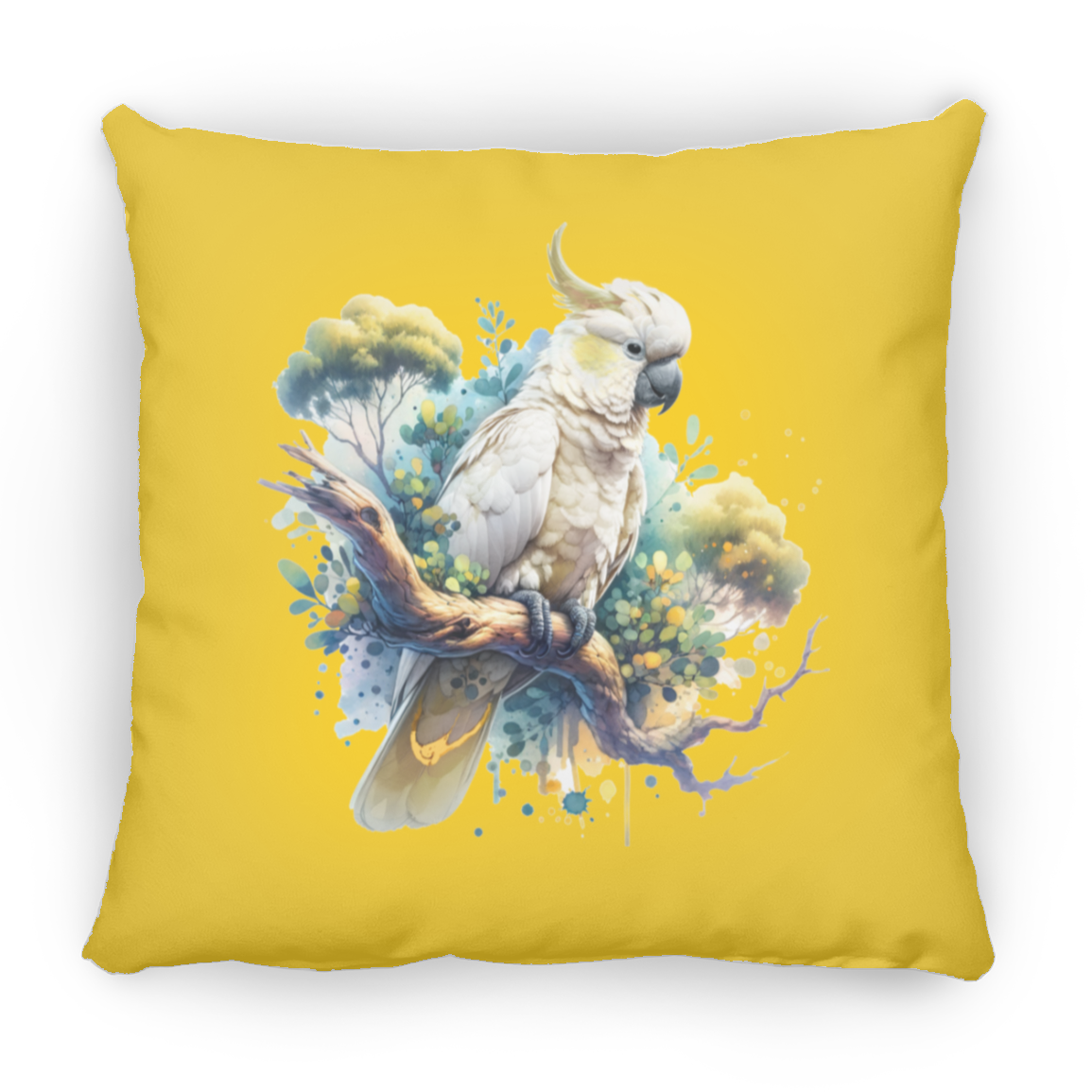 Cockatoo in Tree - Throw Pillows