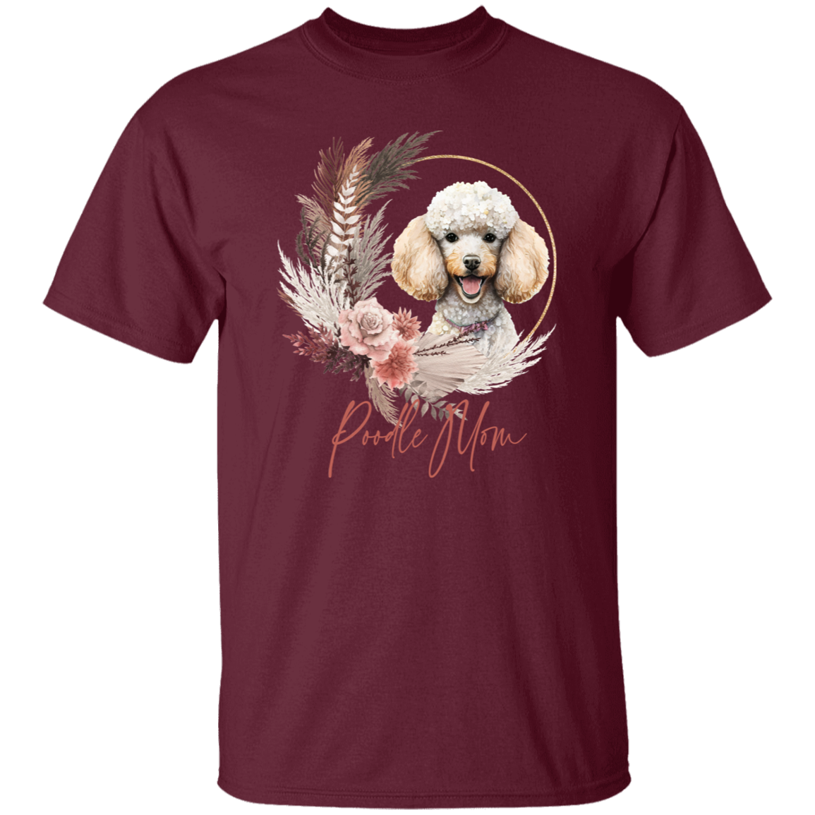 Poodle Mom Boho Wreath - T-shirts, Hoodies and Sweatshirts