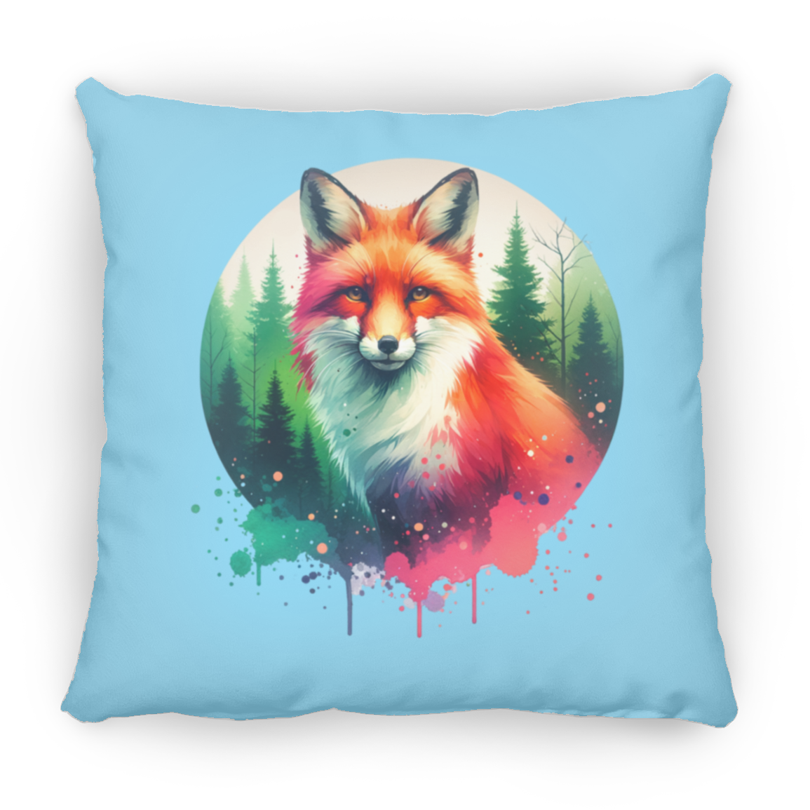 Fox Forest Circle - Throw Pillows