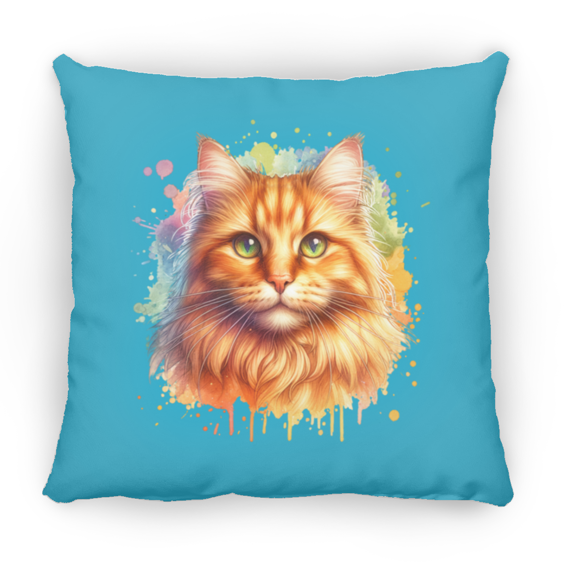 Orange Tabby Cat - Throw Pillows