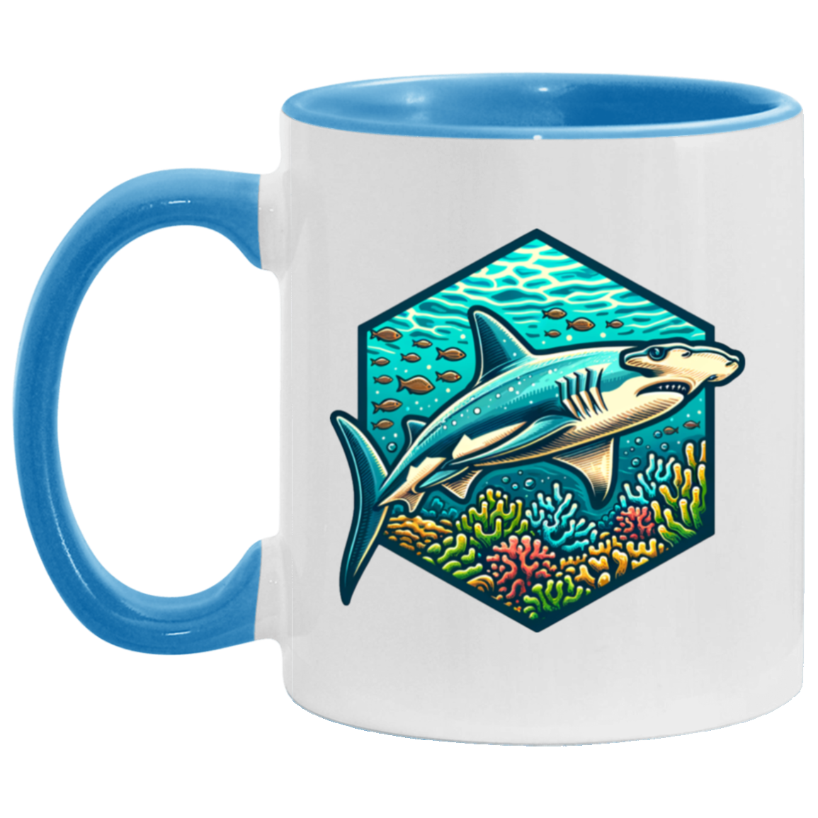 Hammerhead Shark Graphic - Mugs