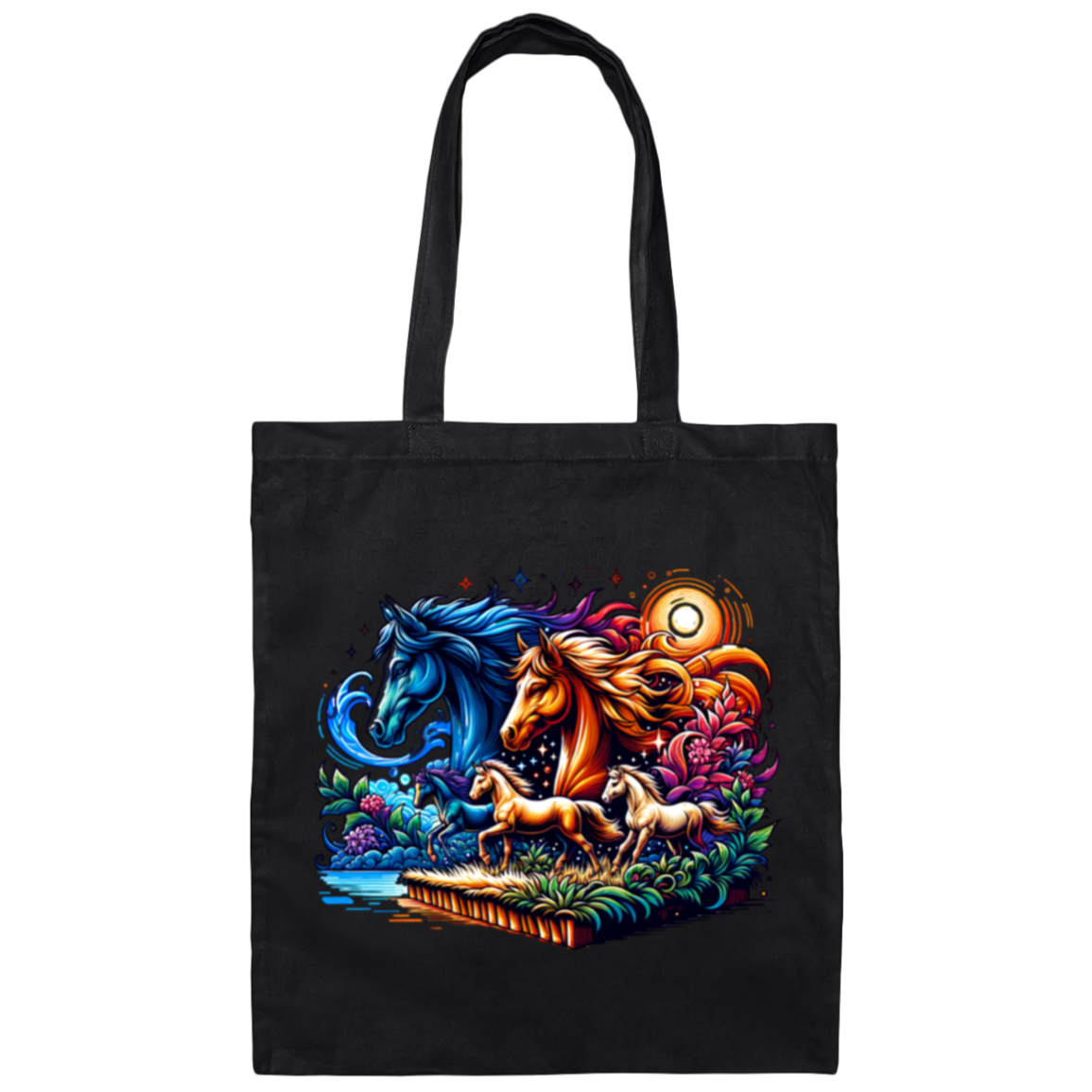 Running with the Spirits Canvas Tote Bag