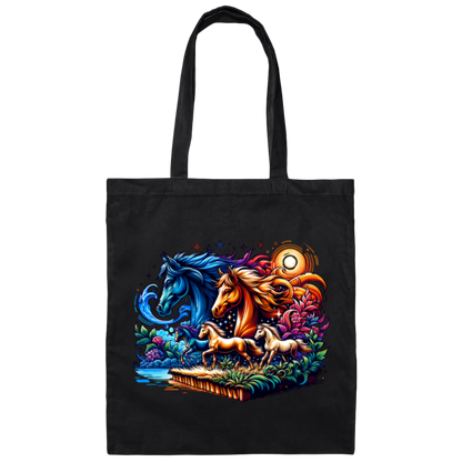 Running with the Spirits Canvas Tote Bag