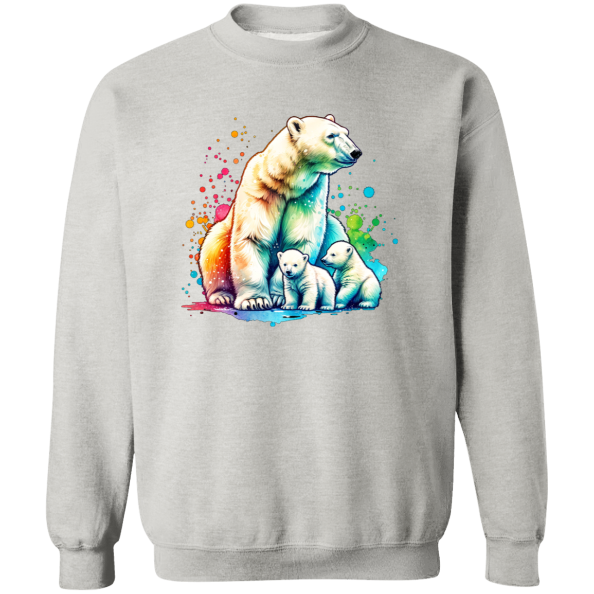 Polar Bear Mom with Cubs - T-shirts, Hoodies and Sweatshirts