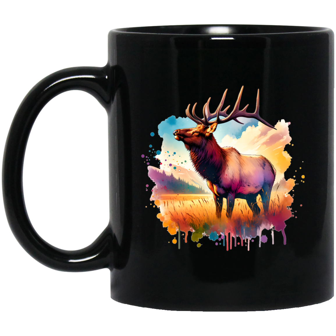 Roosevelt Elk in Field Mugs