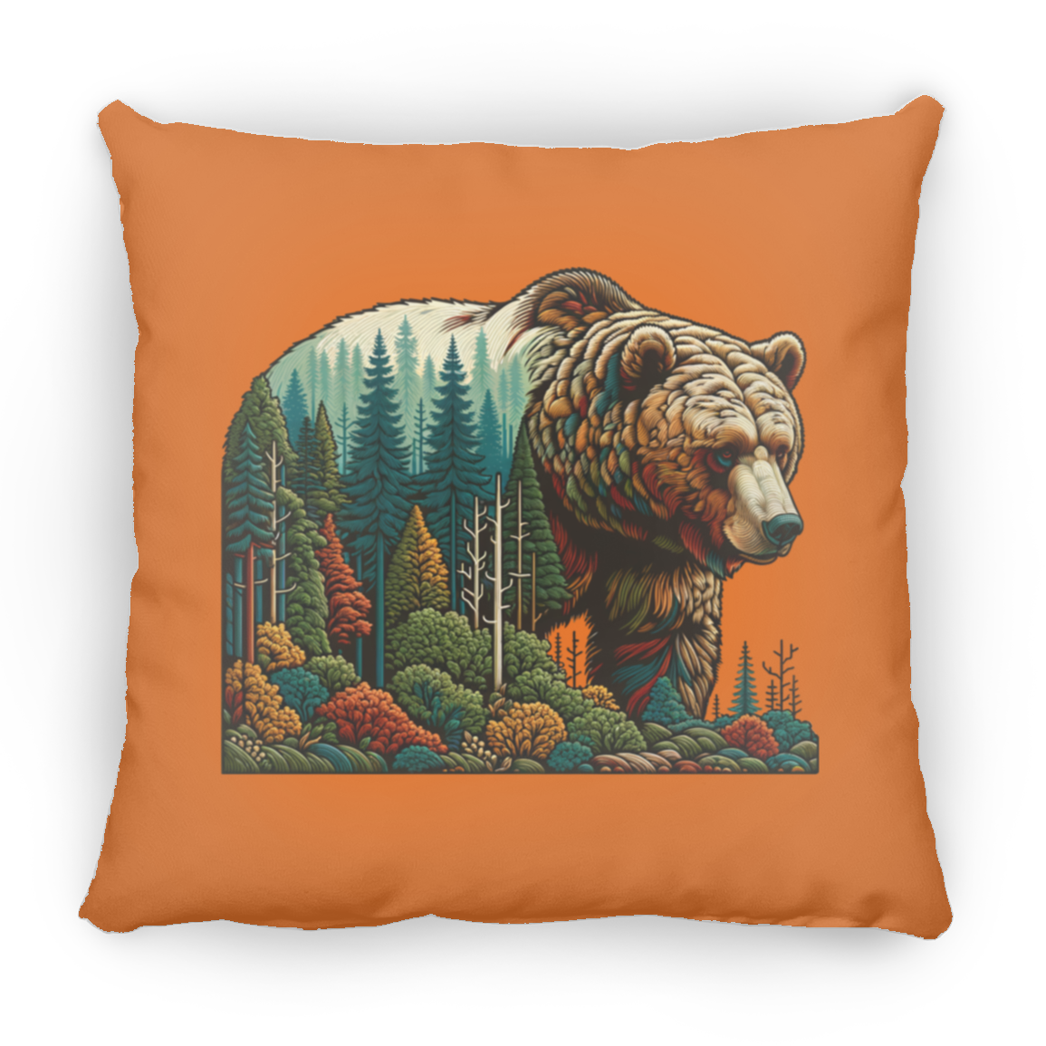 Guardian Grizzly - Throw Pillows
